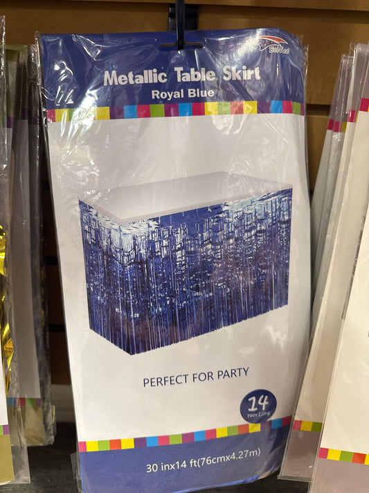 Blue Foil Skirt