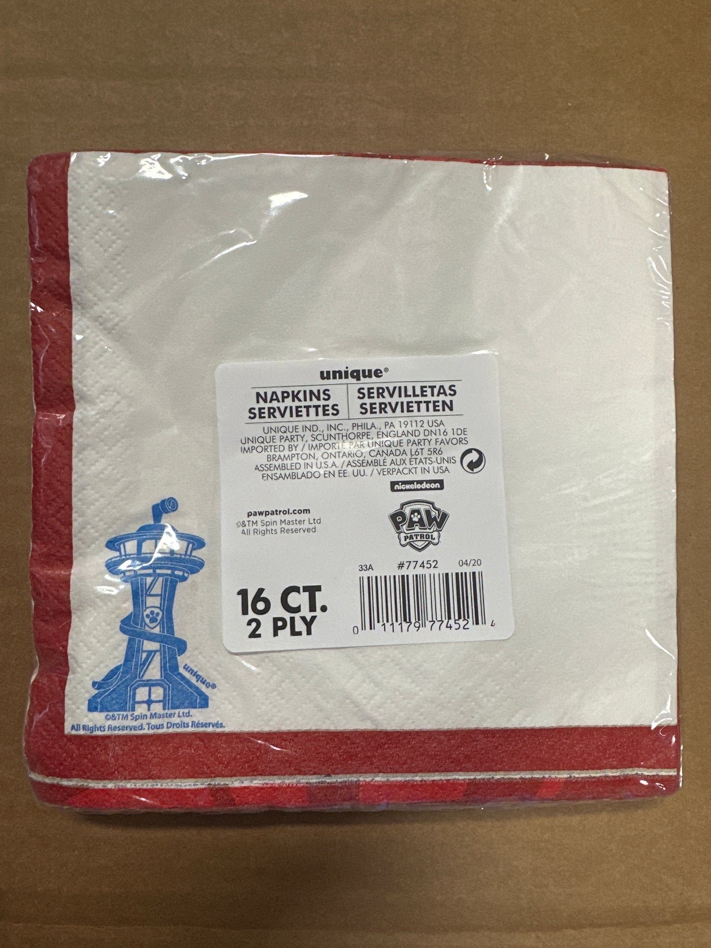 Paw Patrol Napkins