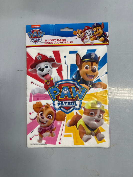 Paw Patrol Loot Bags