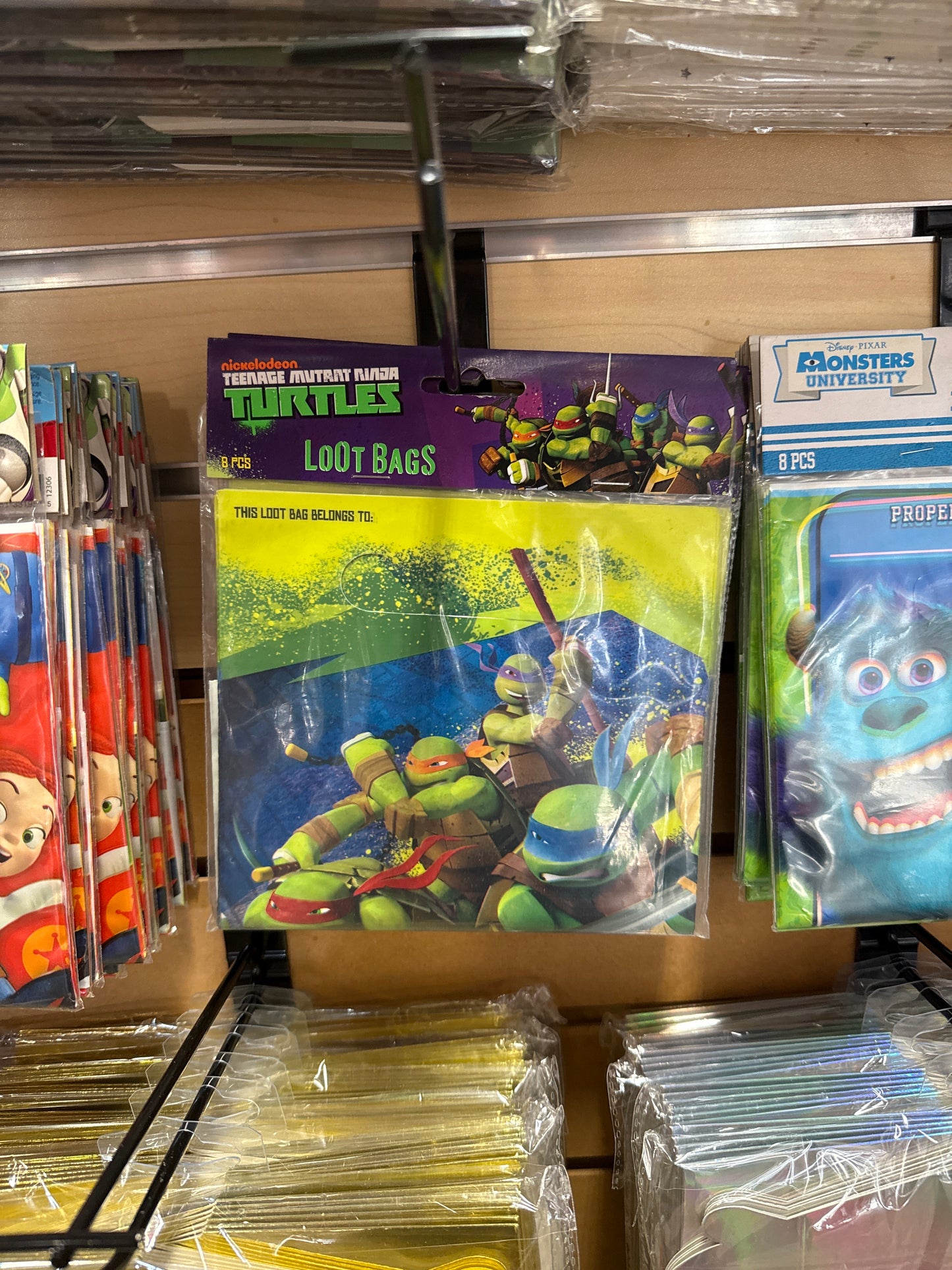 TMNT Loot Bag 8 PK
