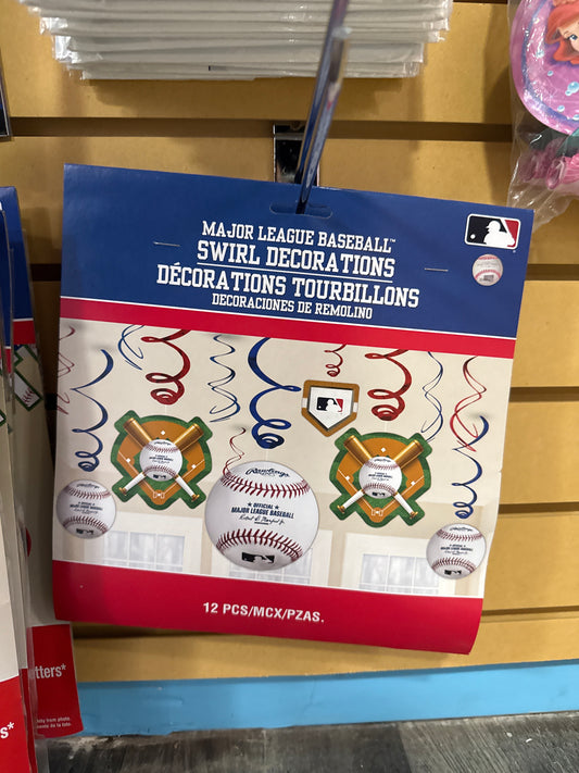 Baseball Twirl Banner