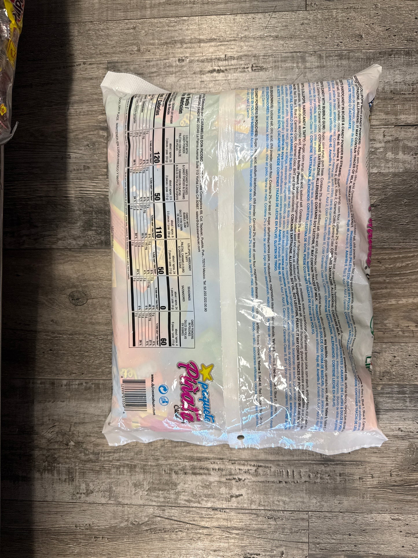 Paquete Piñata Clasico Mix Candy Pica Limon