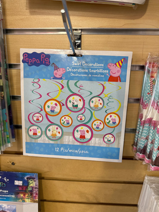 Peppa Pig Swirl Banner
