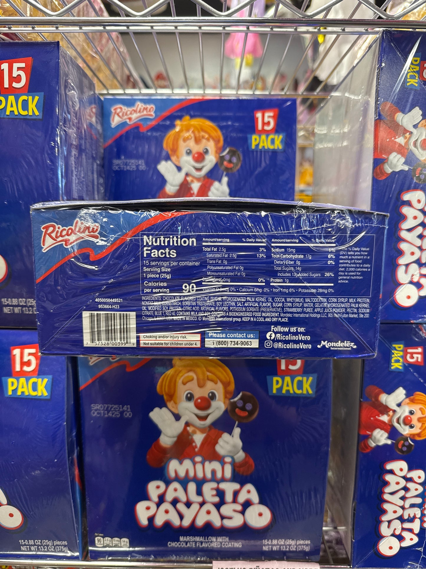 Mini Paleta Payaso 15 pk