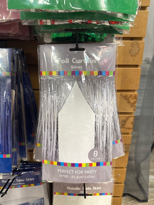 Foil Curtain - Grey