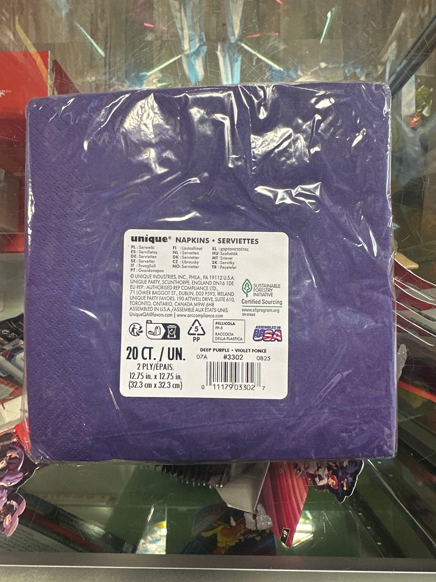 Color Purple Napkins