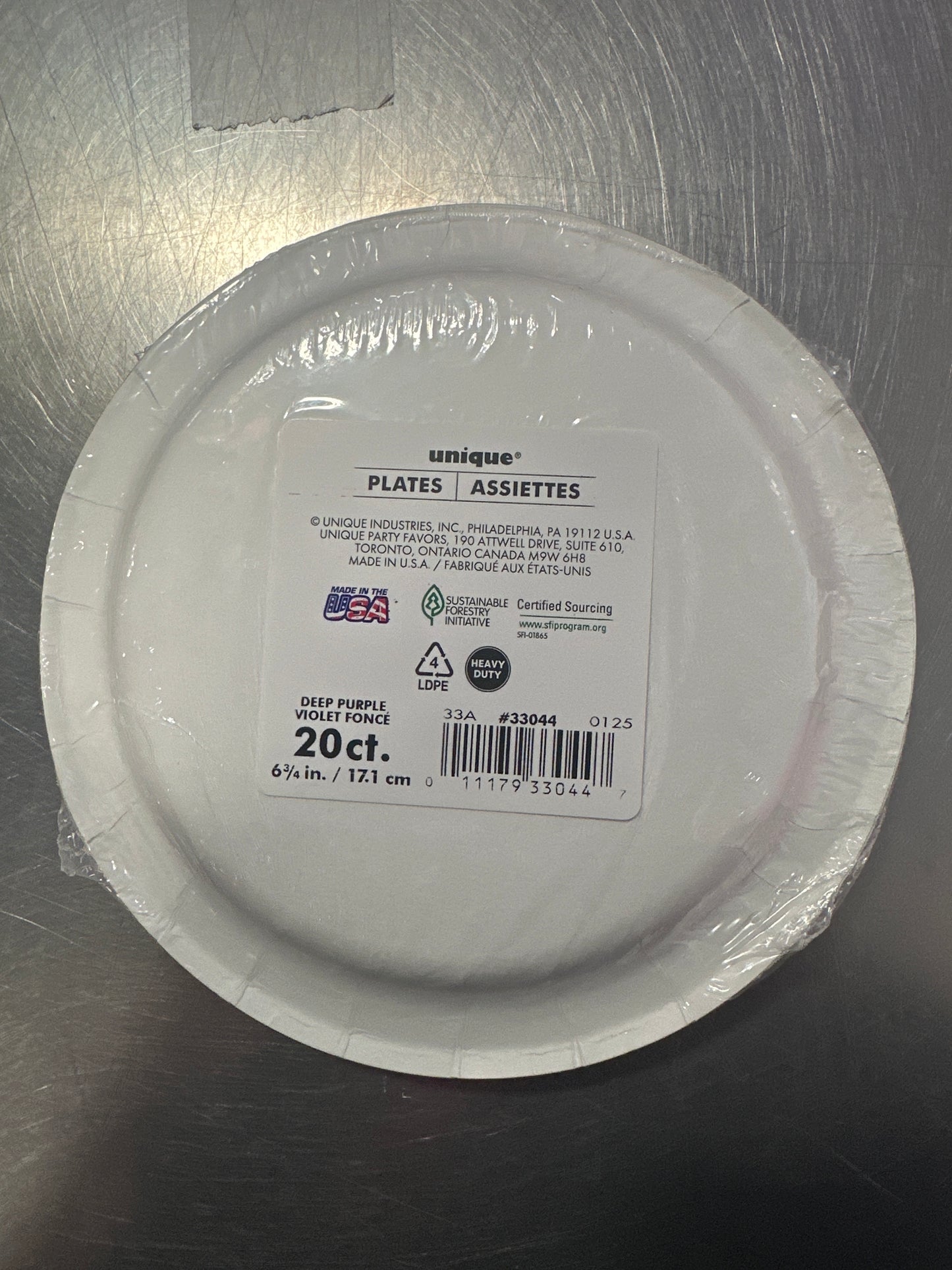 Small Color Purple Plates