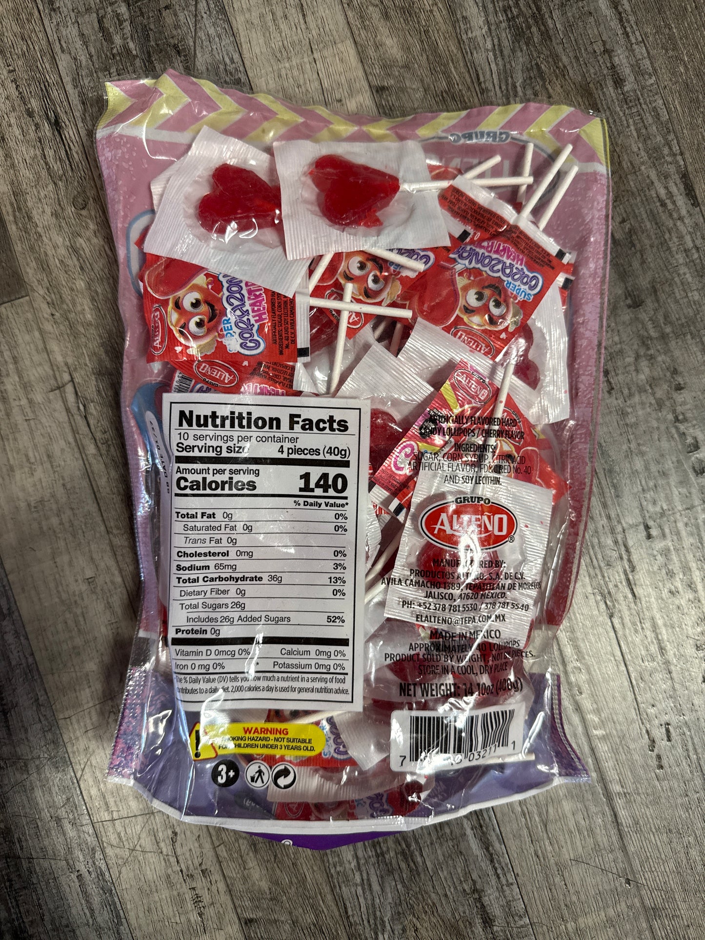 Super Corazonada Heartpop Cherry Flavor 40pk