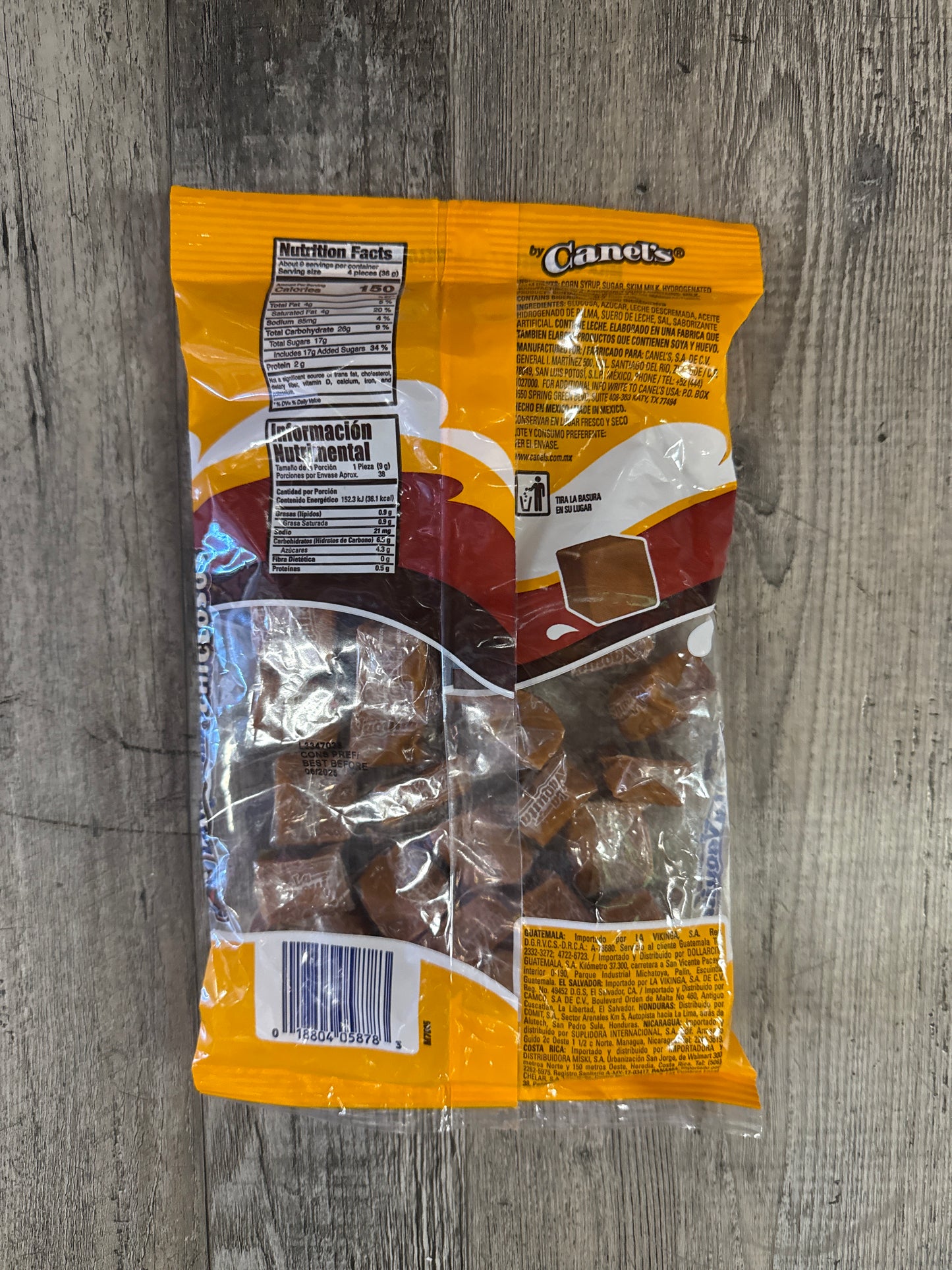 Chiclosos La Vaquita Sabor Cajeta 36 pk