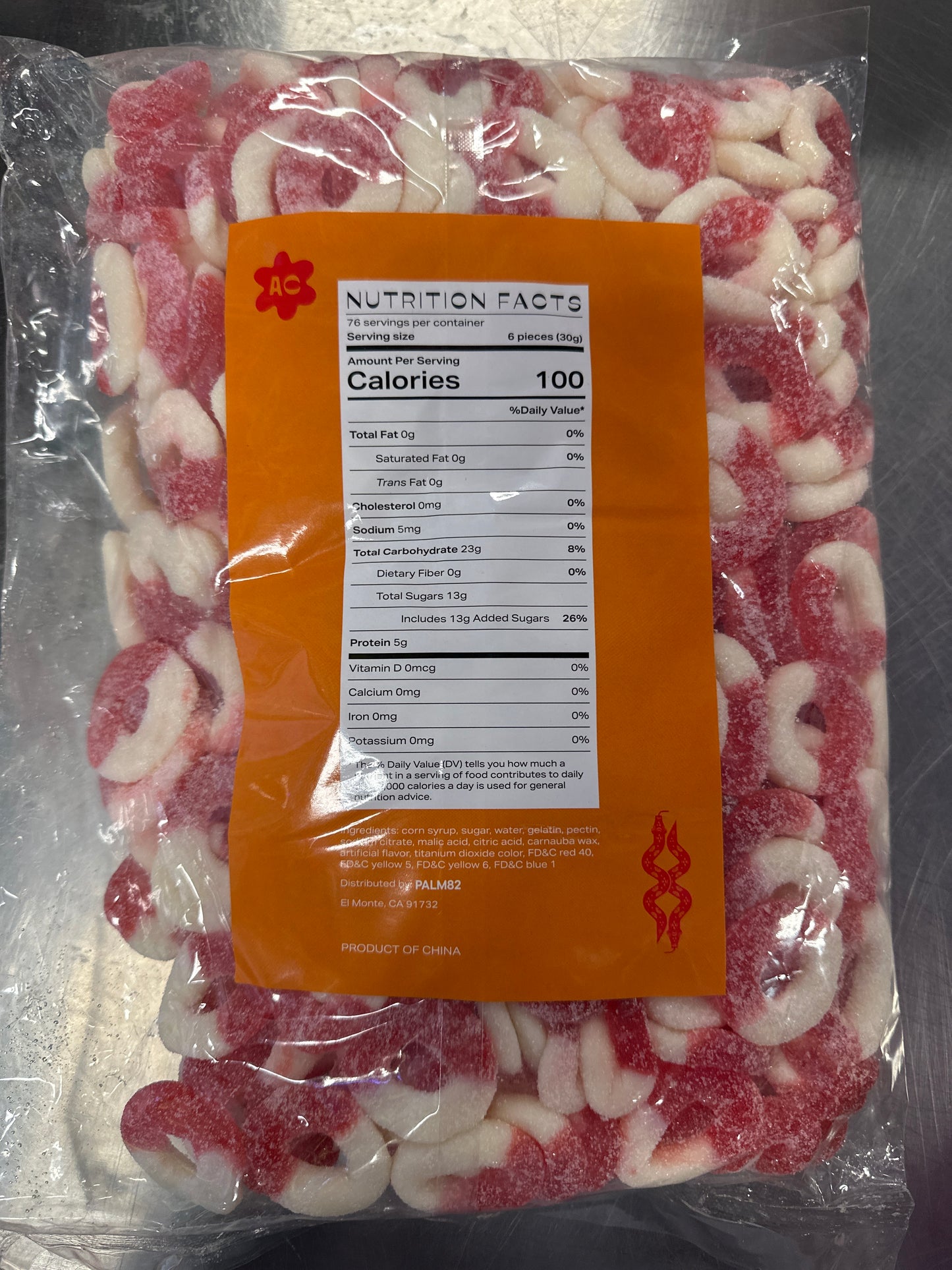 Areca 5lbs Watermelon Ring Gummy’s