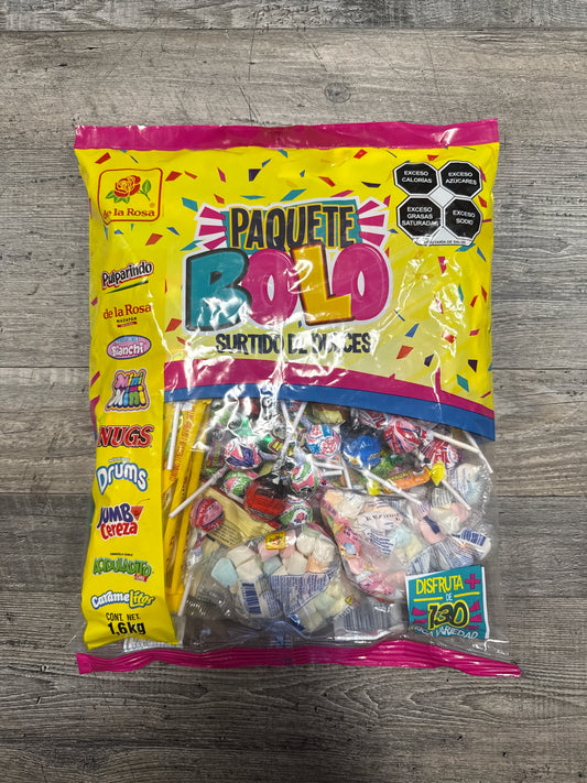 Paquete Bolo Surtido de Dulces 130 pzas