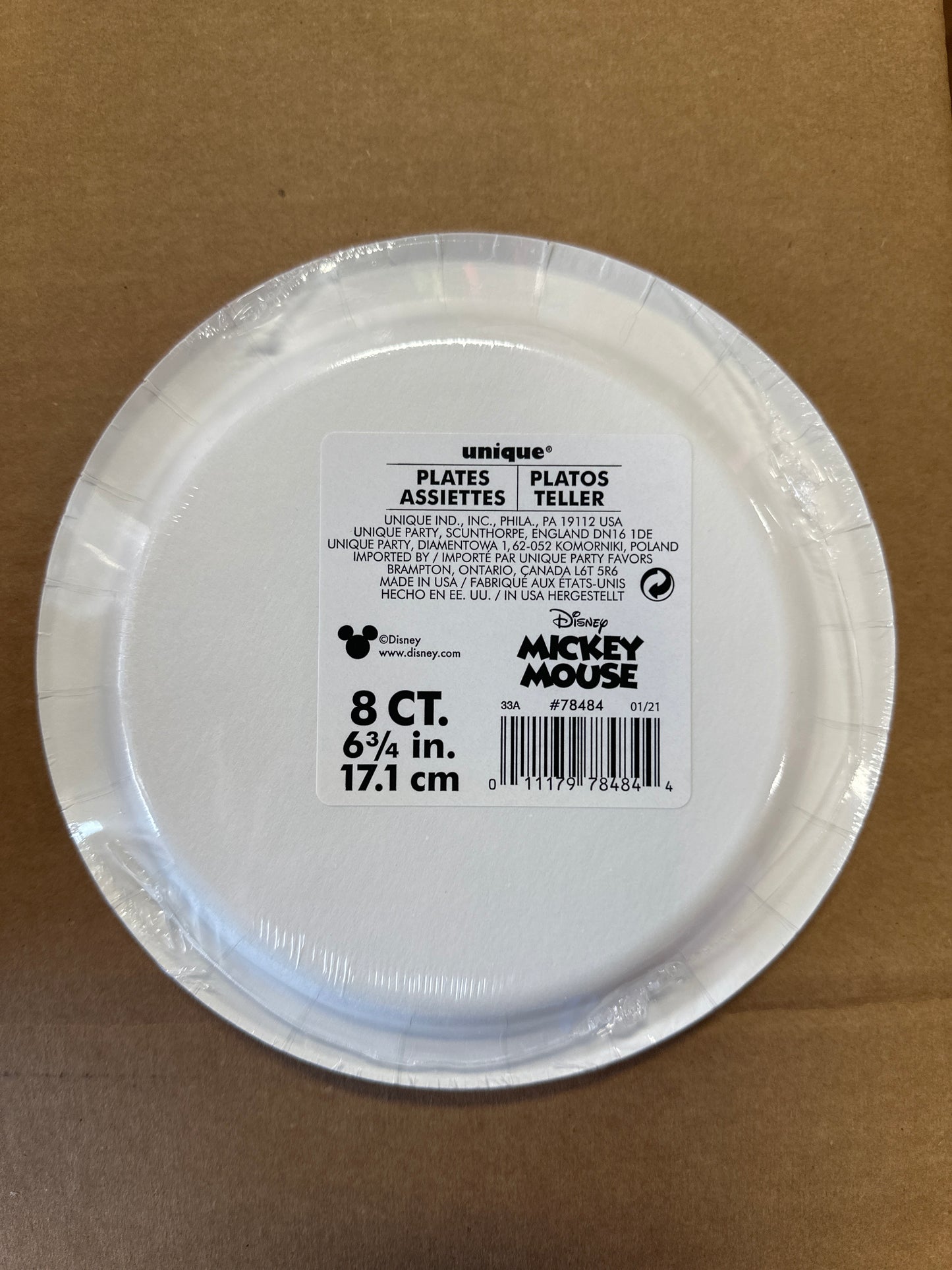 Mickey Mouse dessert plates