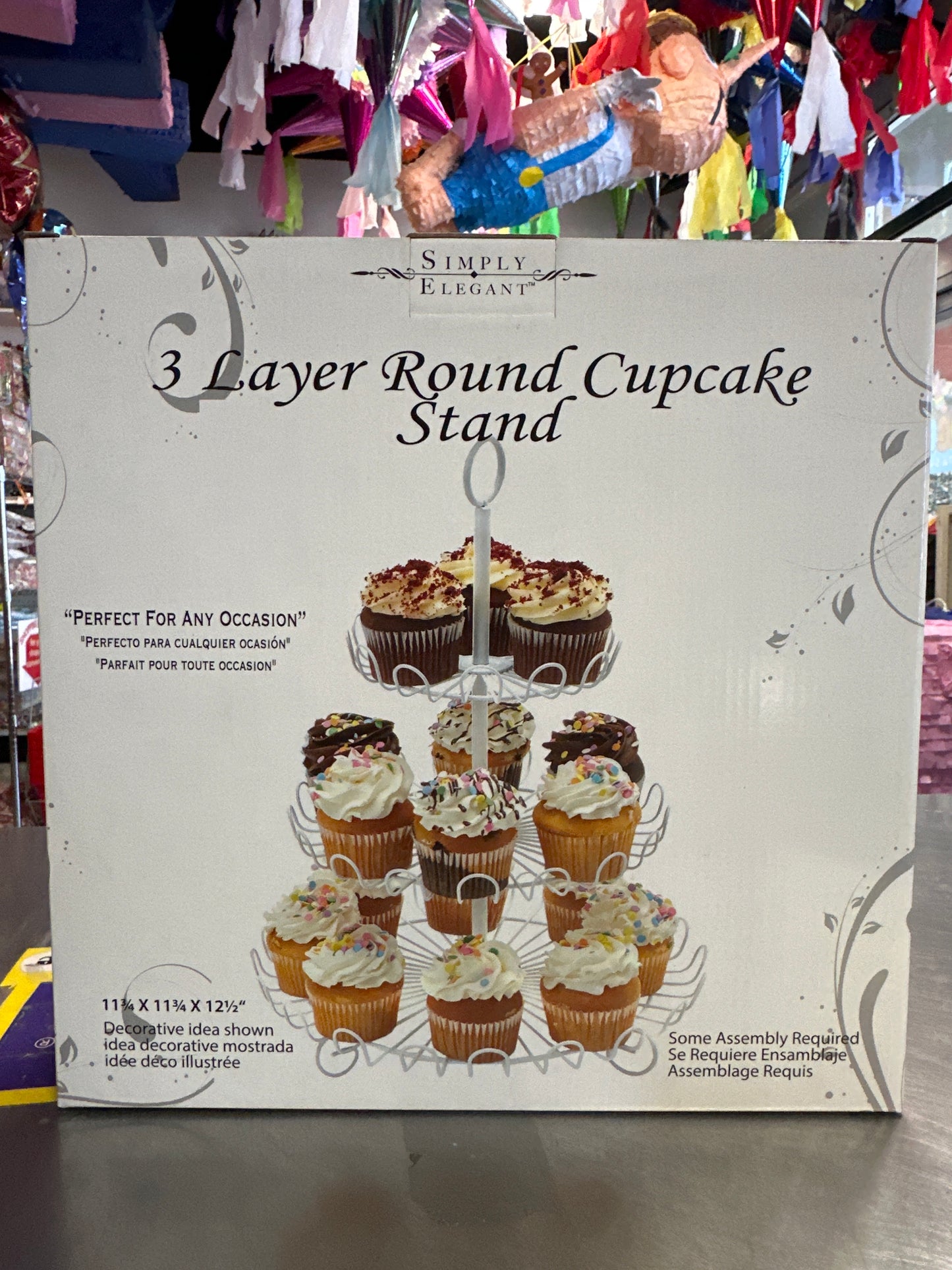 3 Layer Round Cupcake Stand