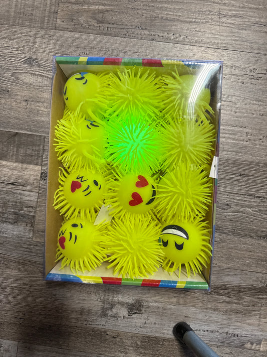 Flashing Small Ball 12 pk Emoji Fringe