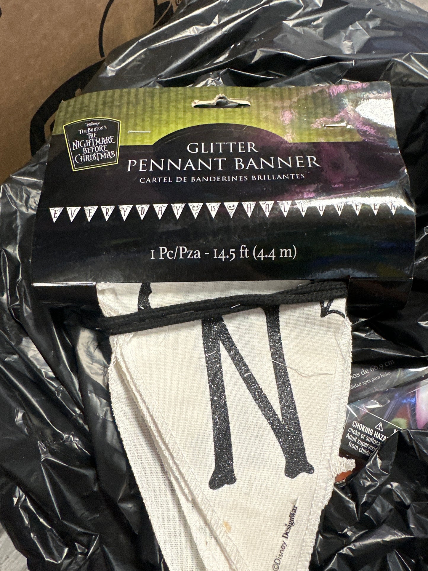 NBC Glitter Pennant Banner
