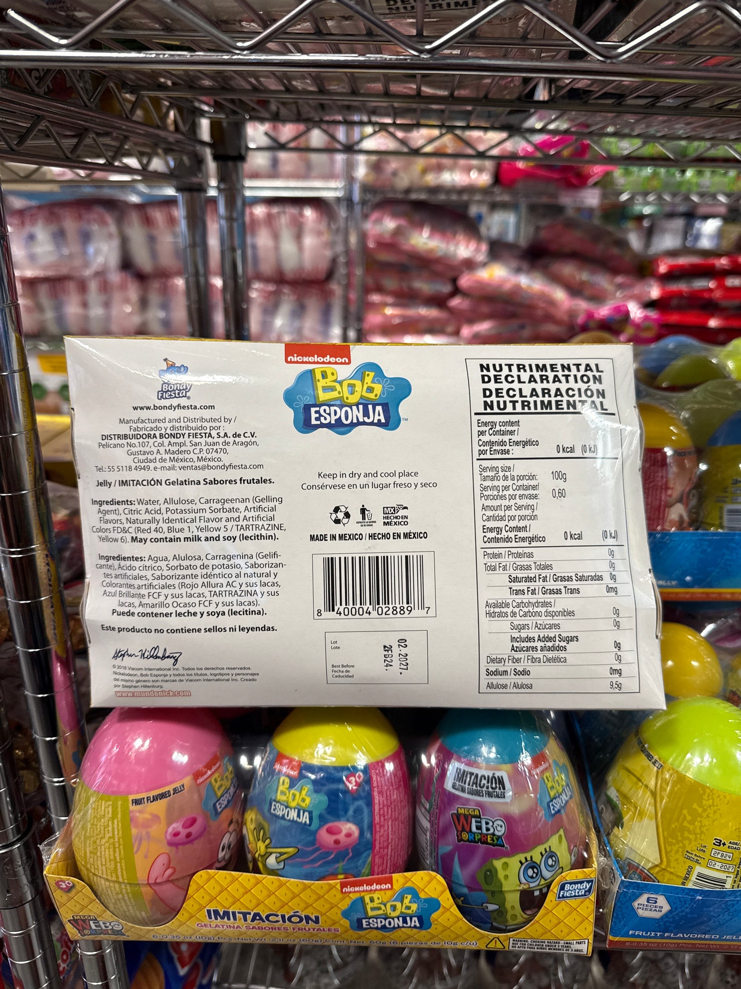 Spongebob Squarepants Egg Surprise Candy 6 pks