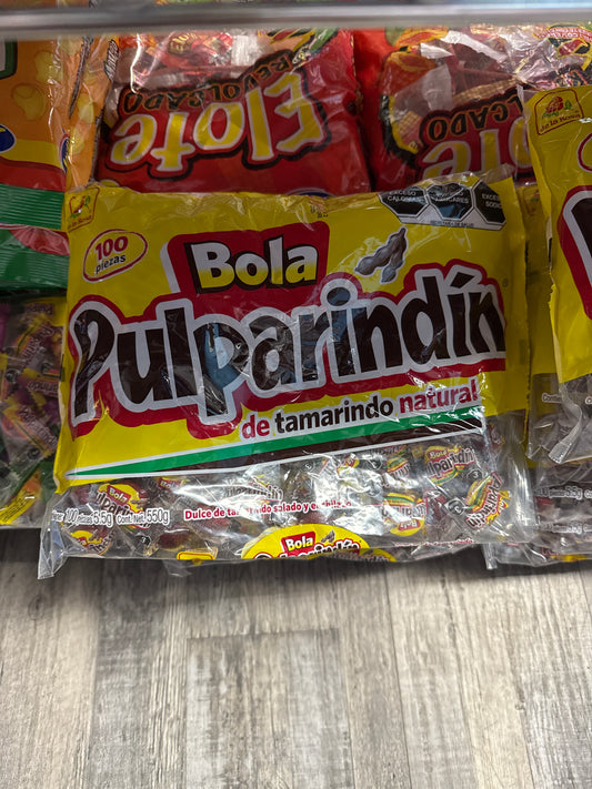Bola Pulparindo de Tamarindo 100 pzas