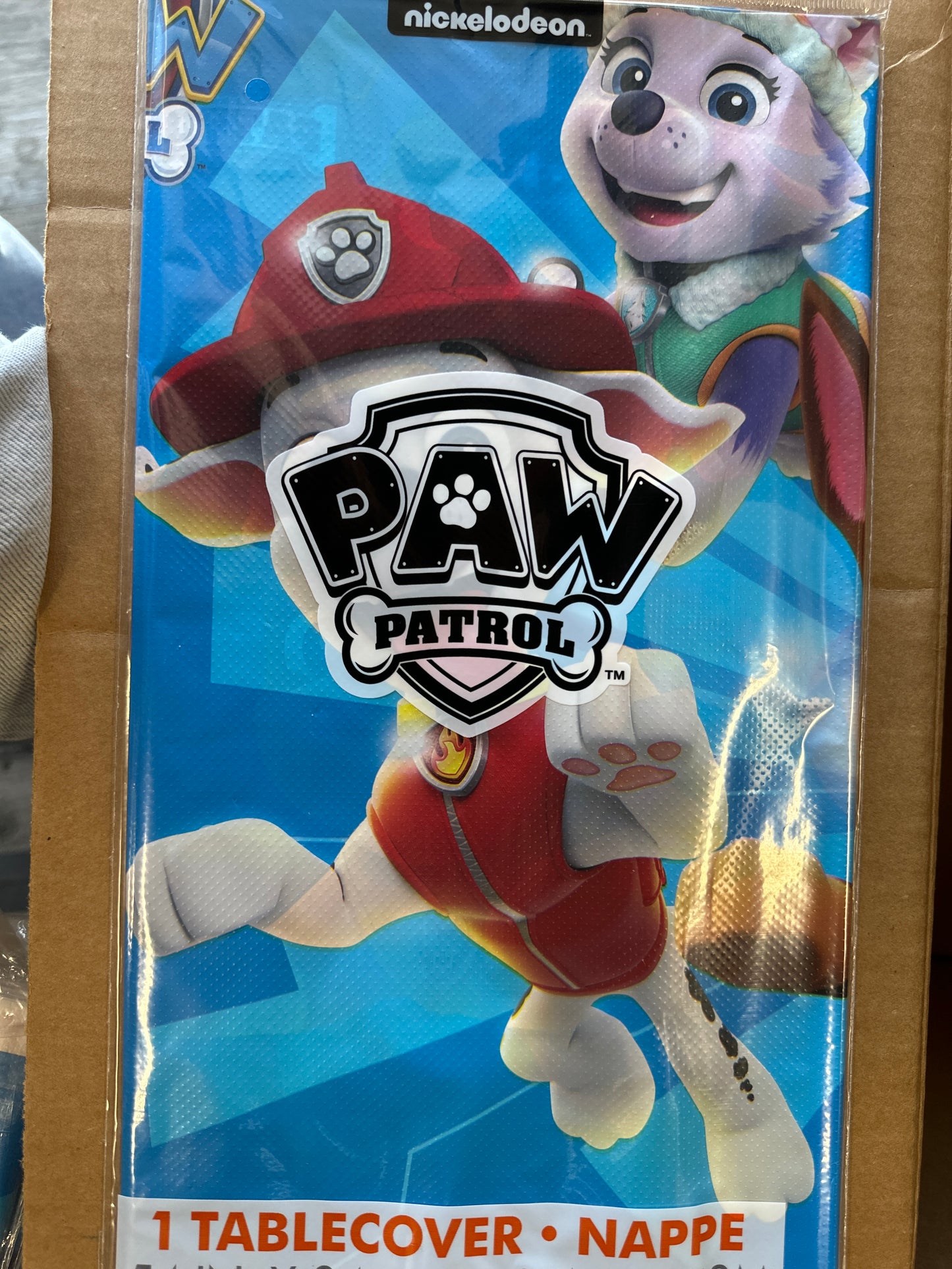 Paw Patrol table cover