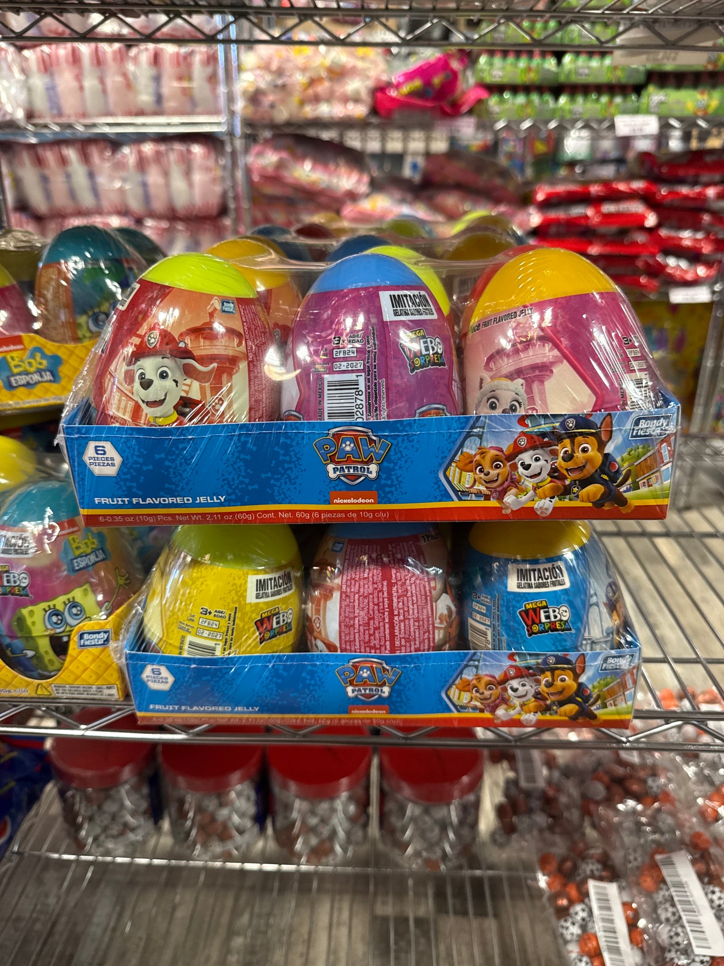 Paw Patrol Egg Surprise Candy 6 pks