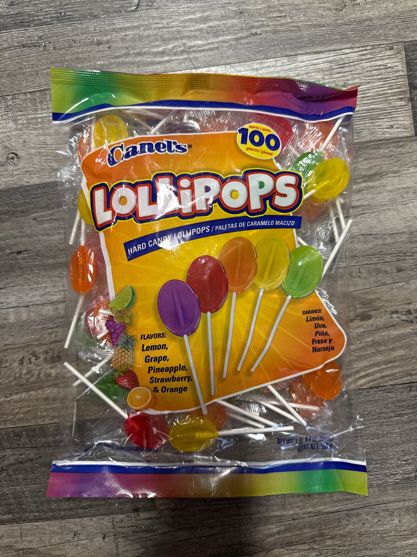 Canels Lollipops Variety Fruit Flavors 100 pk