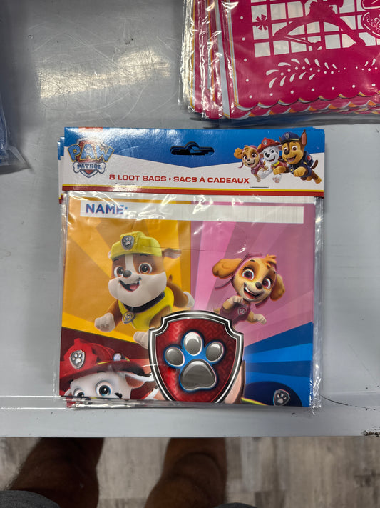 Paw Patrol Loot Bags