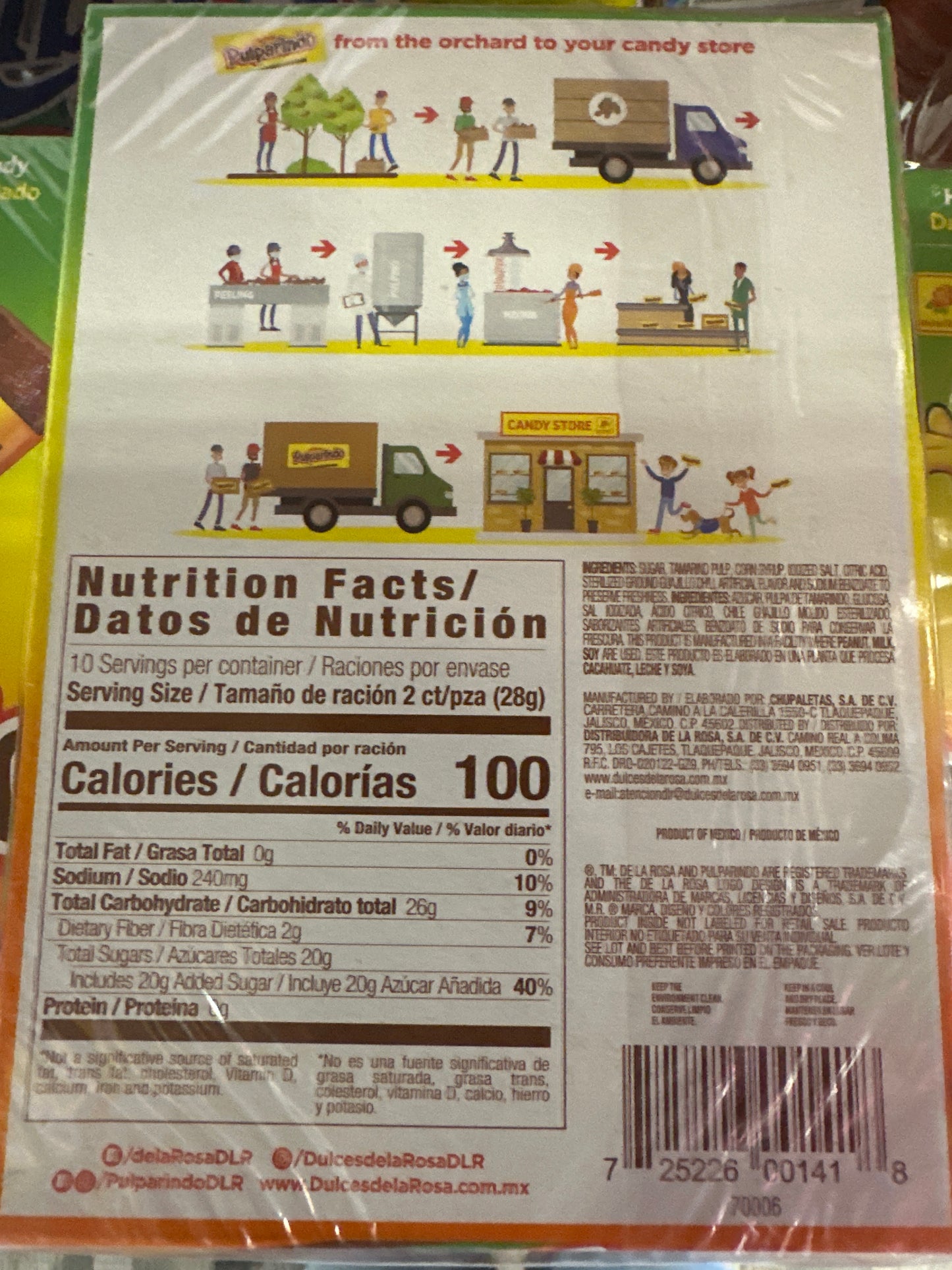 Mango Pulparindo 20 pieces