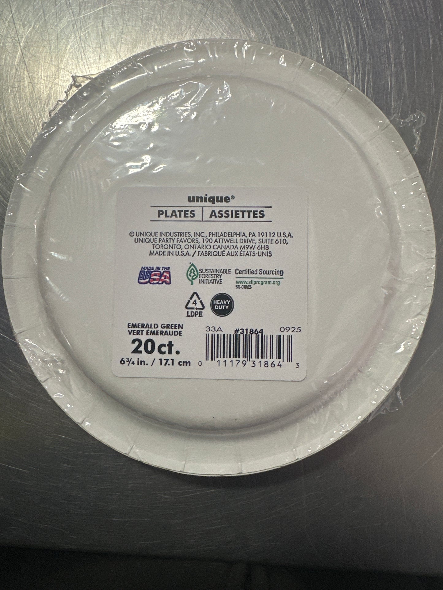Small Color Green Plates