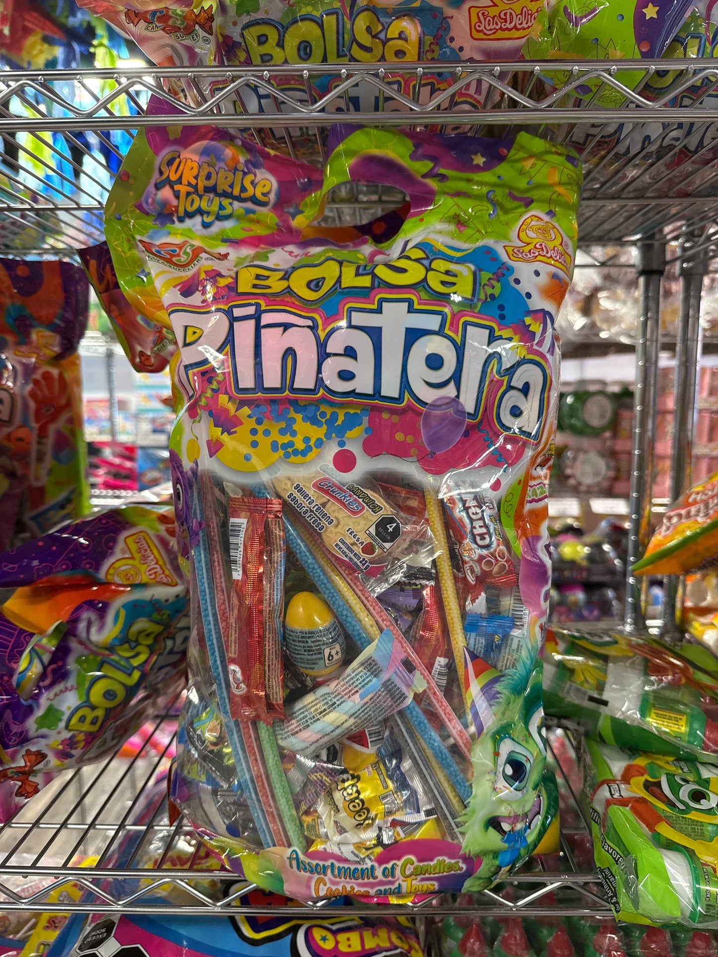 Surprise Toys Bolsa Pinatera Candies Cookies and Toys Mix