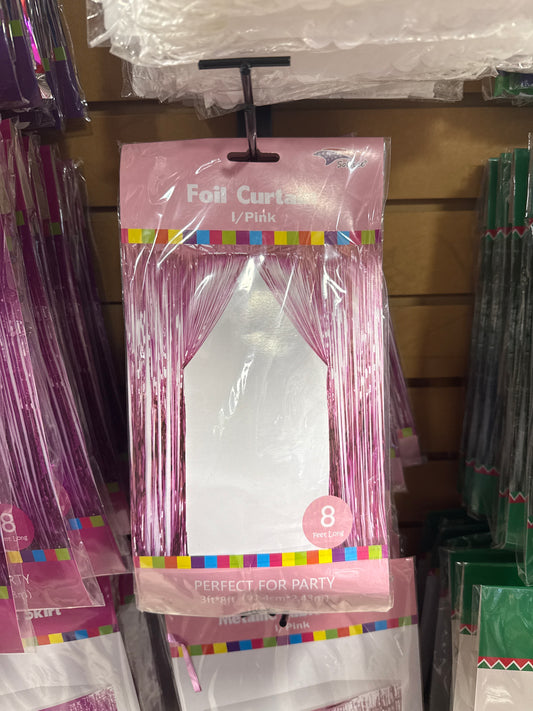 Foil Curtain - Pink