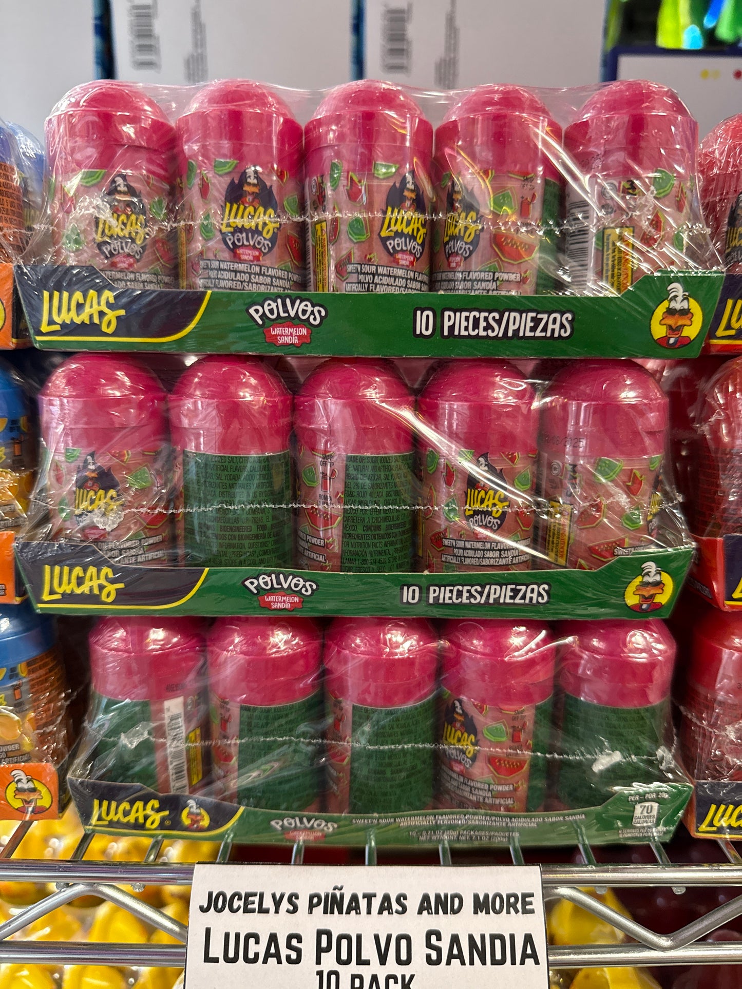 Lucas Watermelon Polvos 10 pack