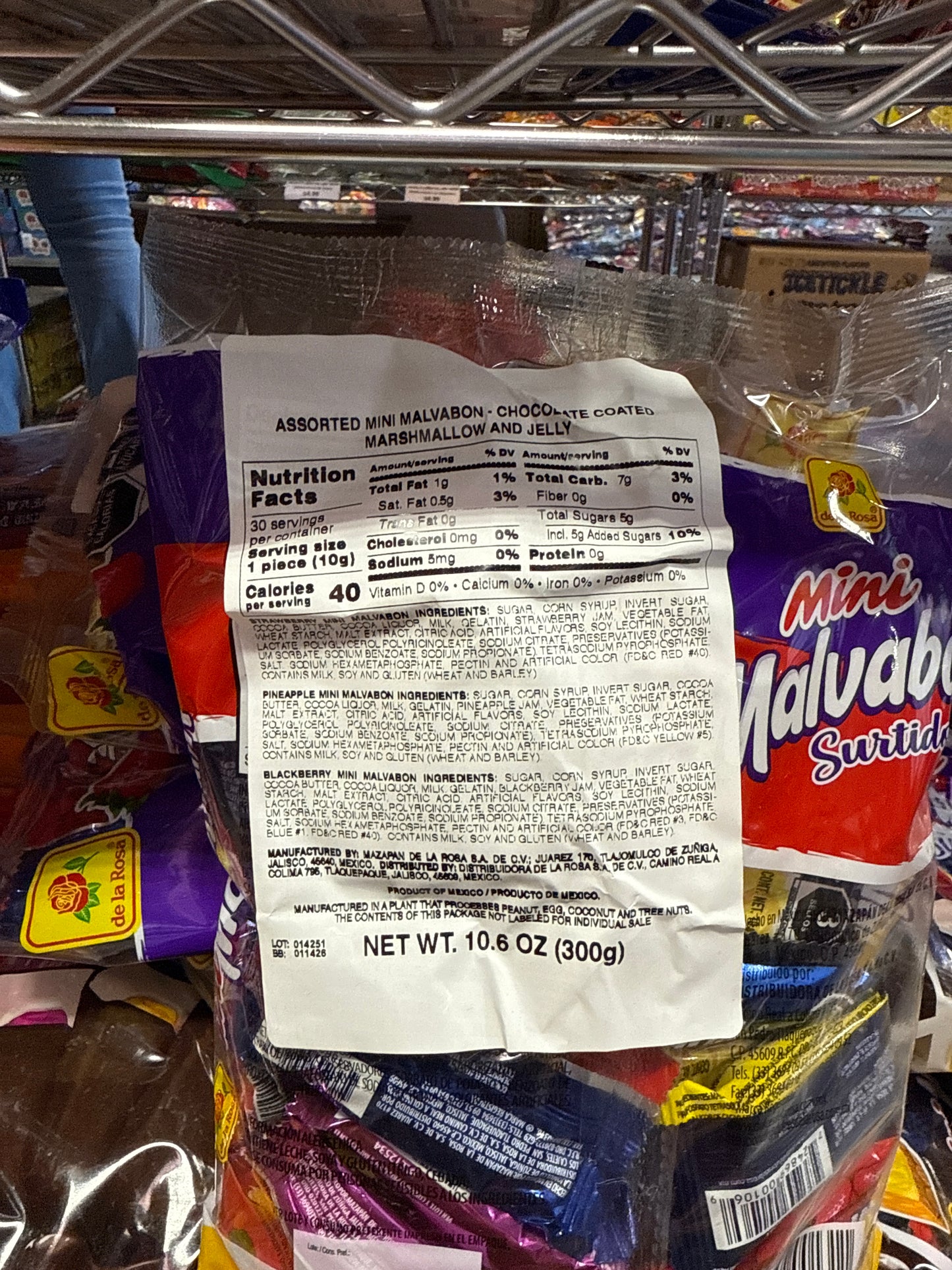 Mini Malvabon Surtido 30 pza