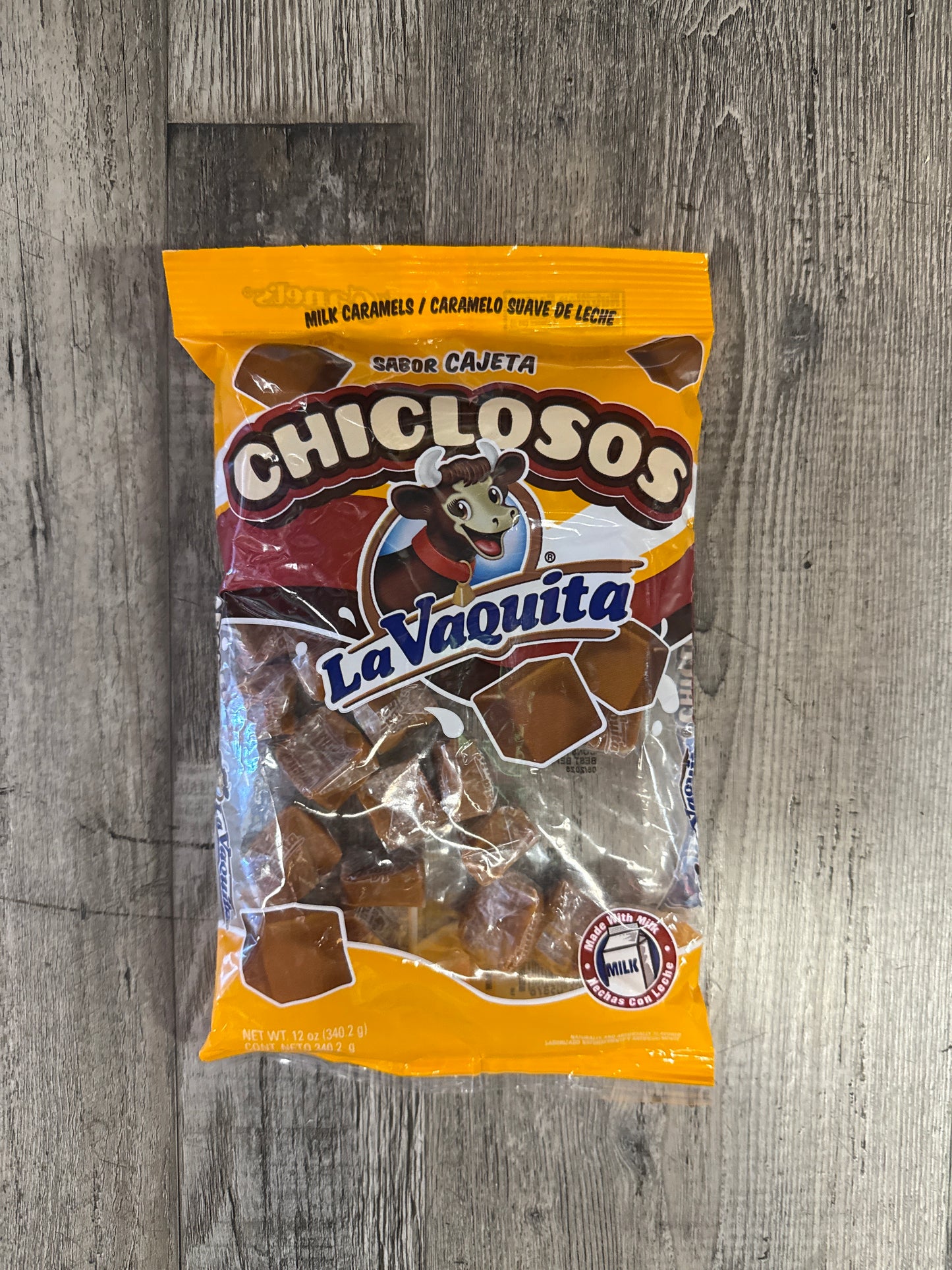 Chiclosos La Vaquita Sabor Cajeta 36 pk
