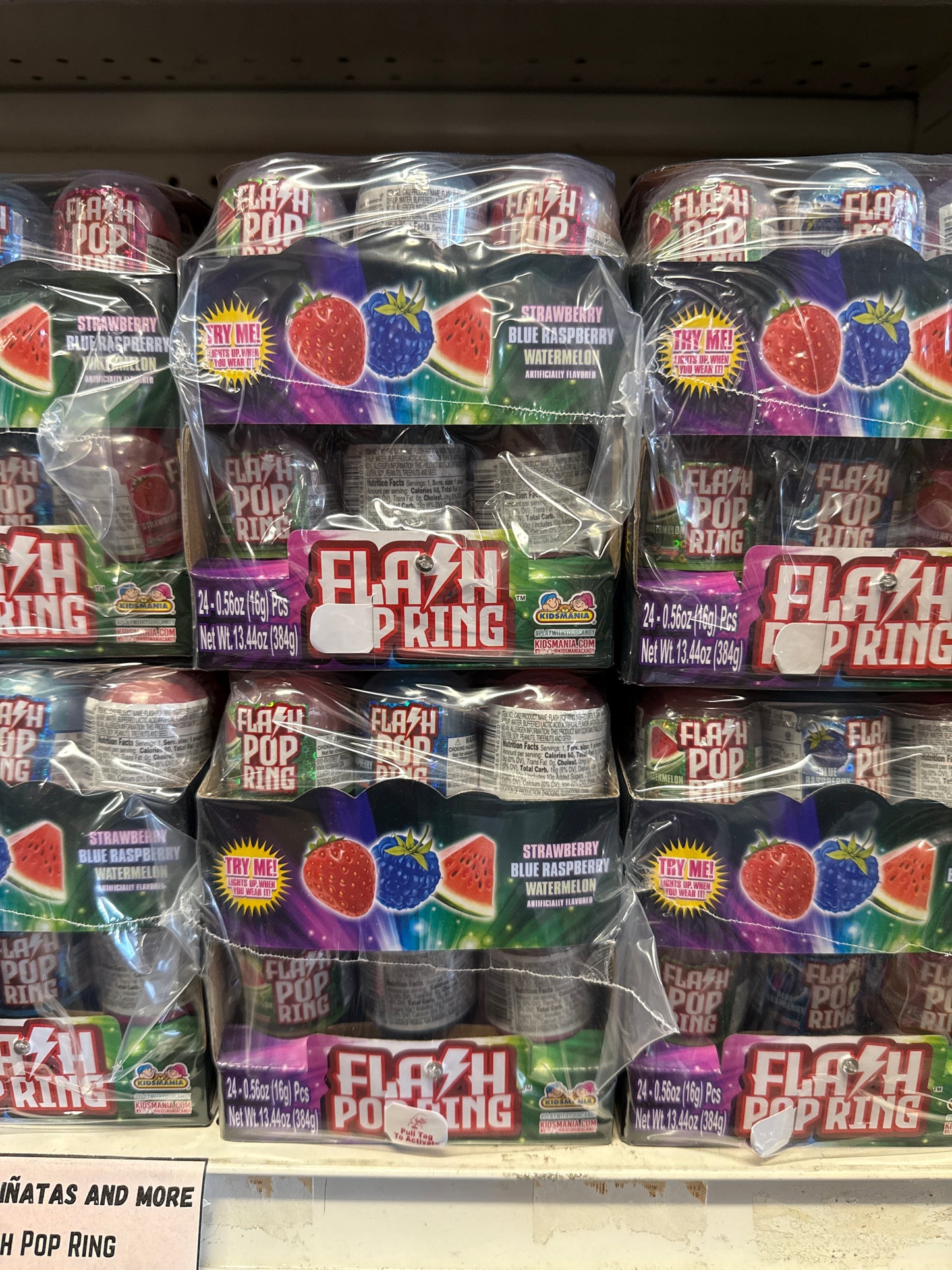 Flash Pop Ring Flash Lollipop 24 pk