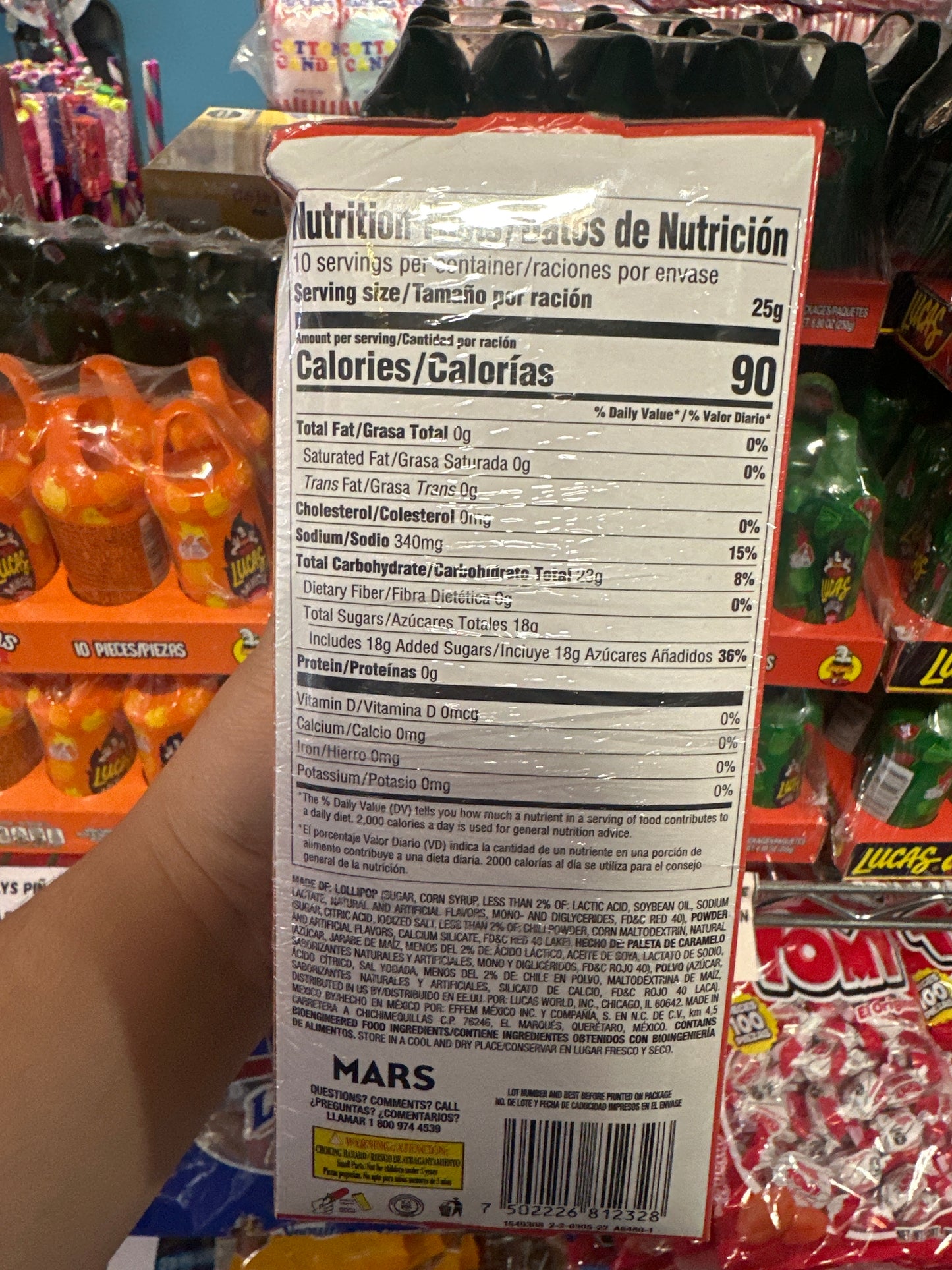 Lucas Muecas Watermelon Sandia 10pk