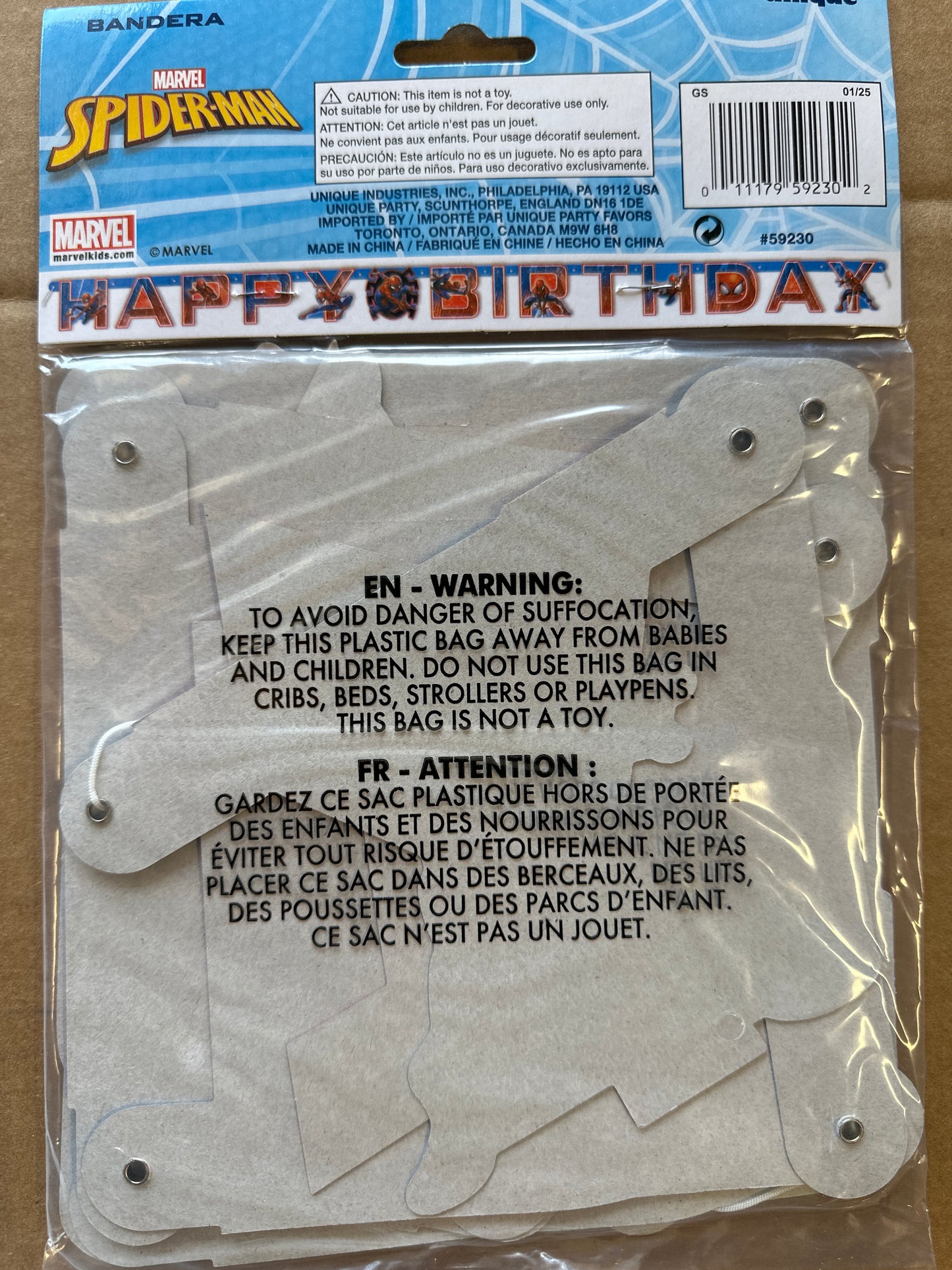 Spiderman HBD banner