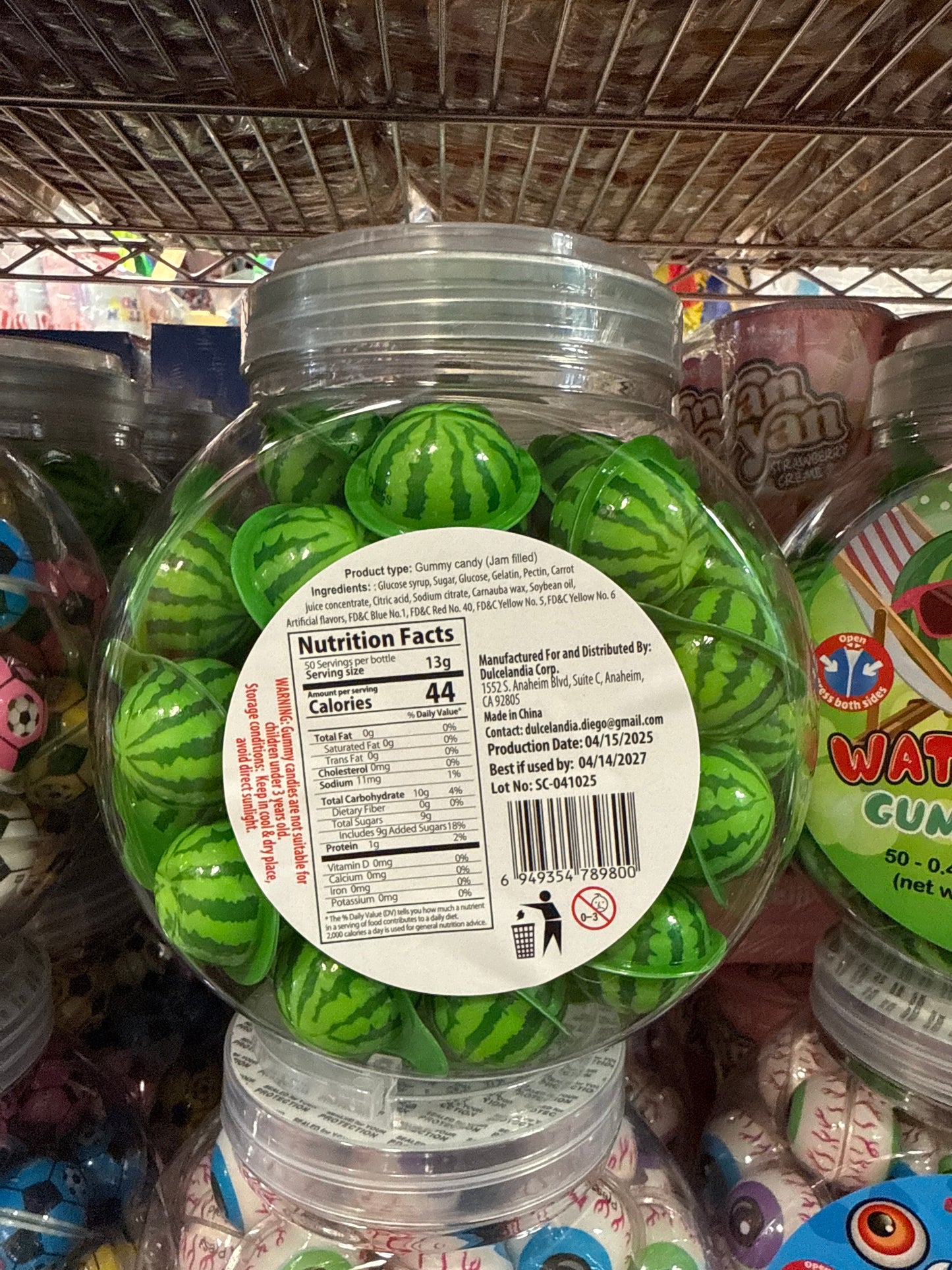 Watermelon Gummy Candy 50 pk
