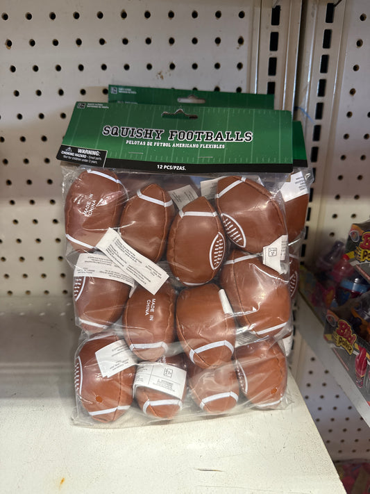 Squishy Footballs 12pk