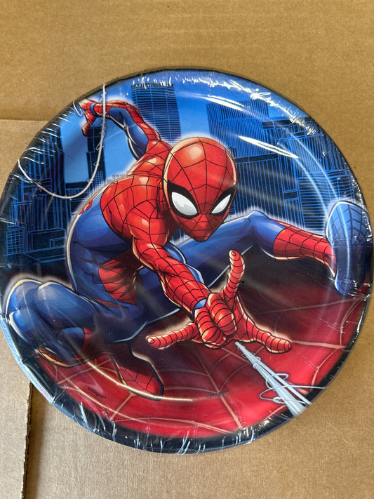 Spiderman dessert plates