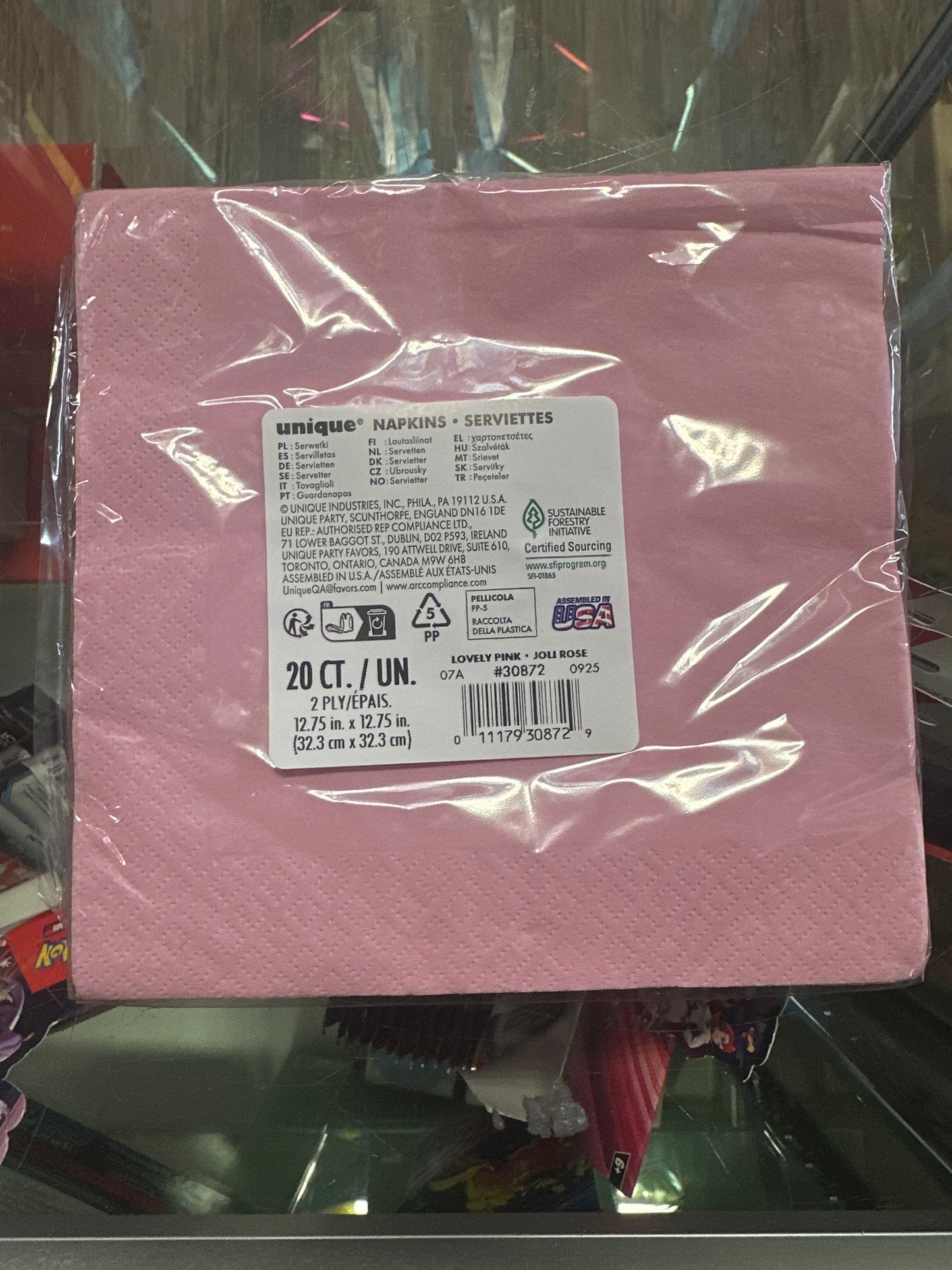Color Light Pink Napkins
