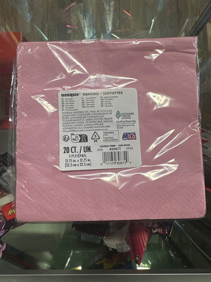 Color Light Pink Napkins