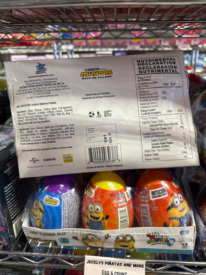 Minions Egg Surprise Candy 6 pk