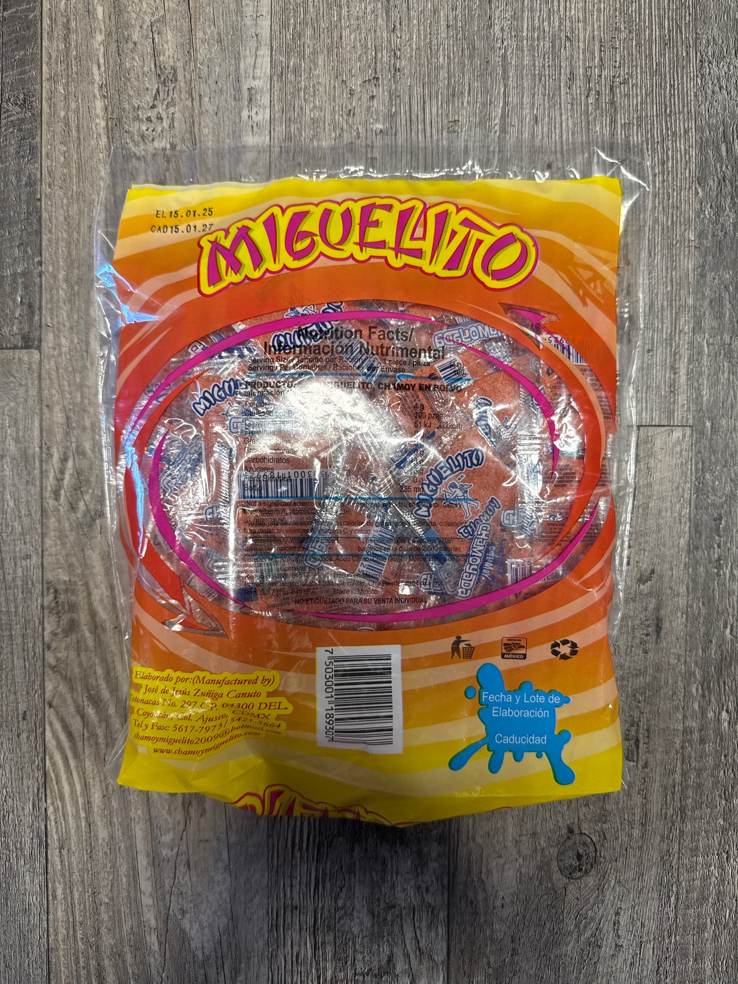 Miguelito Chamoy Powder 100 ct