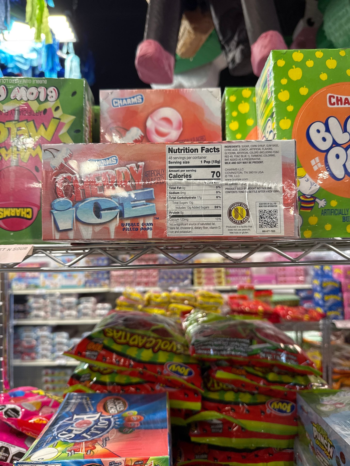 Charms Cherry Ice Blow Pop 48 pk