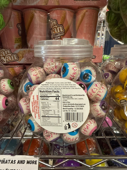 Monster Eyes Gummy Candy 50 pk