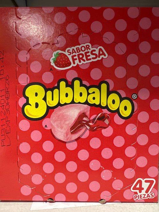 Bubbaloo Strawberry Flavor 47 Pieces