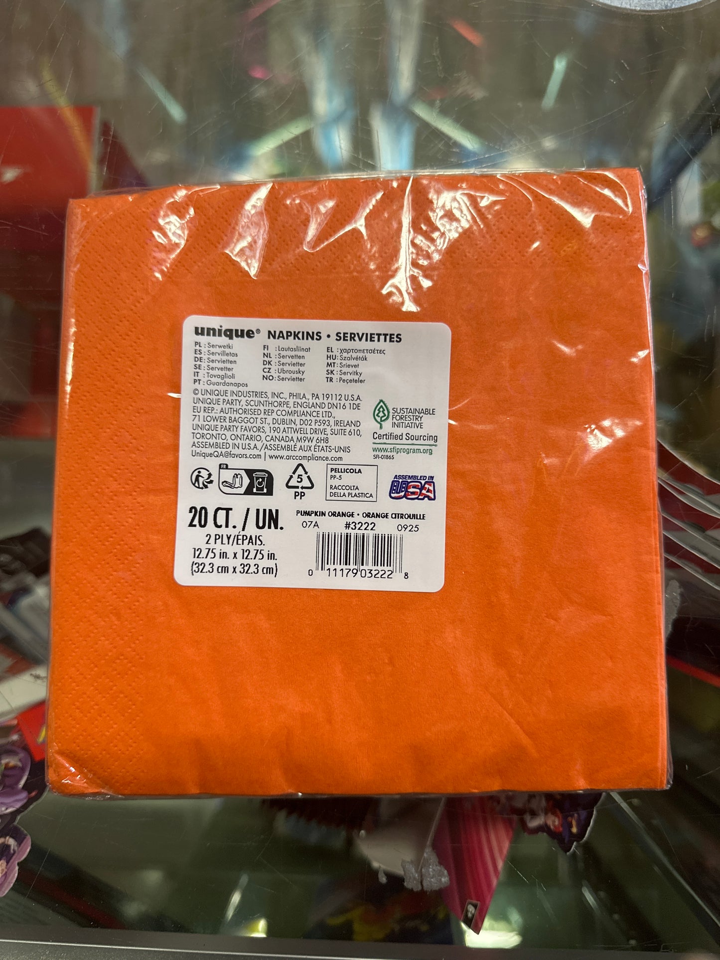 Color Orange Napkins