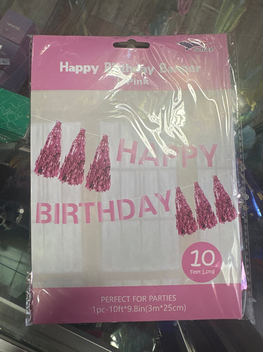 Pink HBD Banner