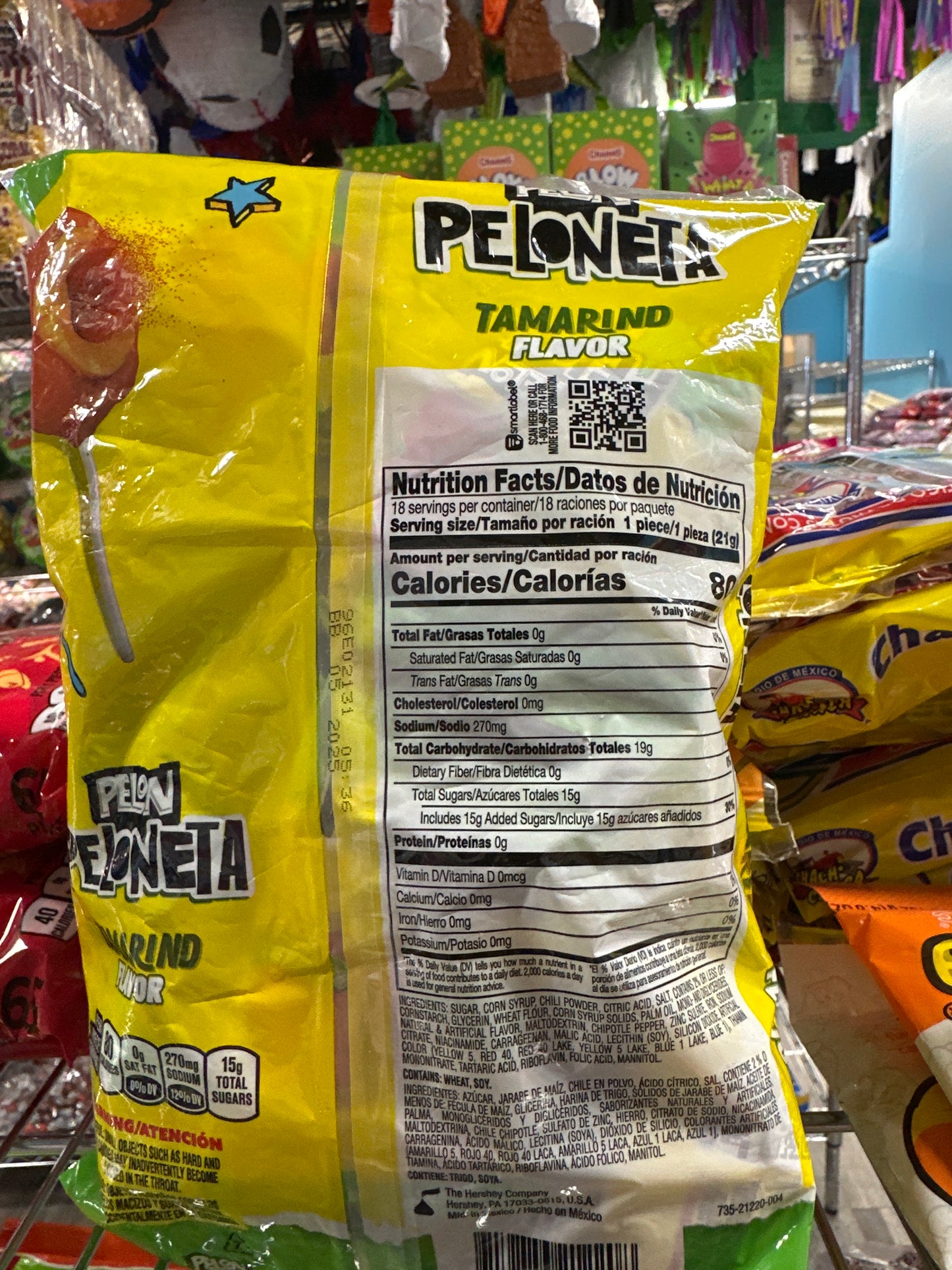 Pelon Peloneta Tamarid Lolipops