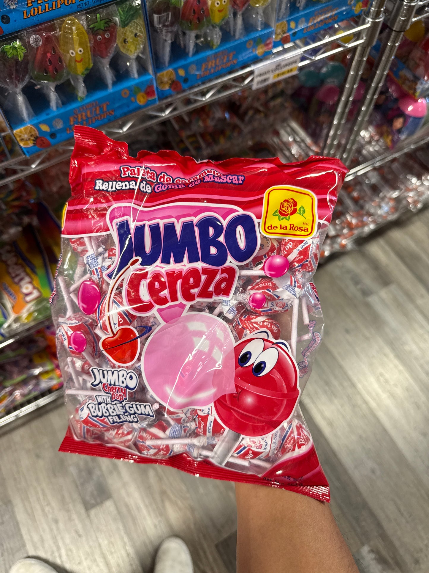 Jumbo Cereza Lollipop