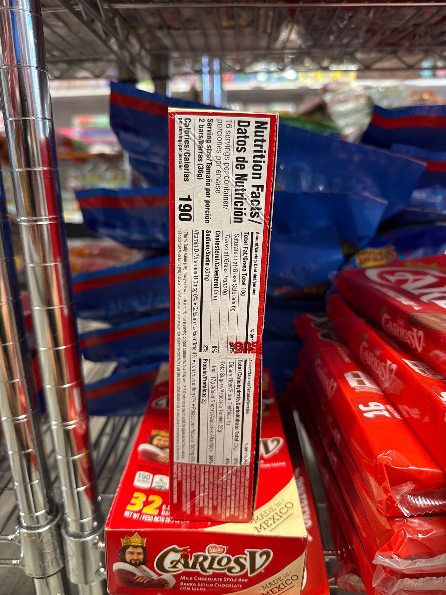 Carlos V Milk Chocolate 32 pk